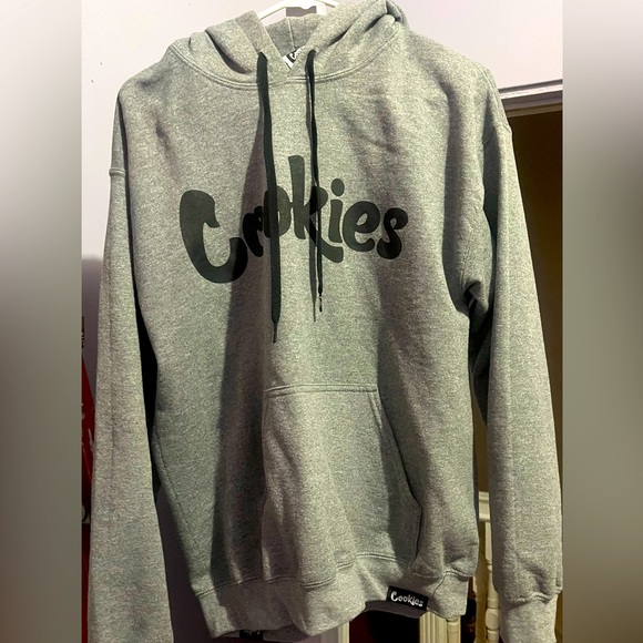 Cookies- Medium Sweatshirt Gray- Black logo and strings - Picture 1 of 4